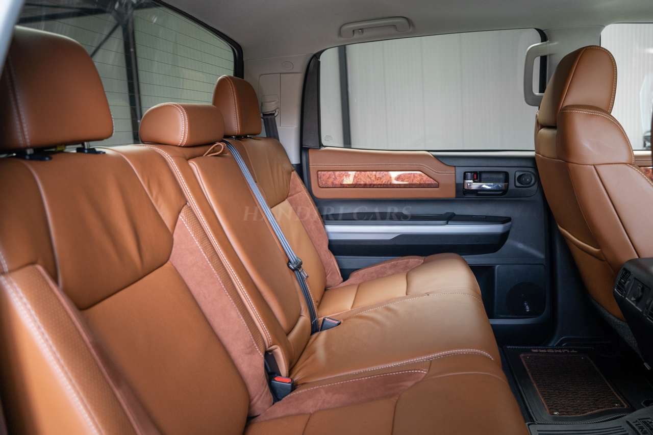 Toyota Tundra 2021 1794 Edition Brown leather upholstery