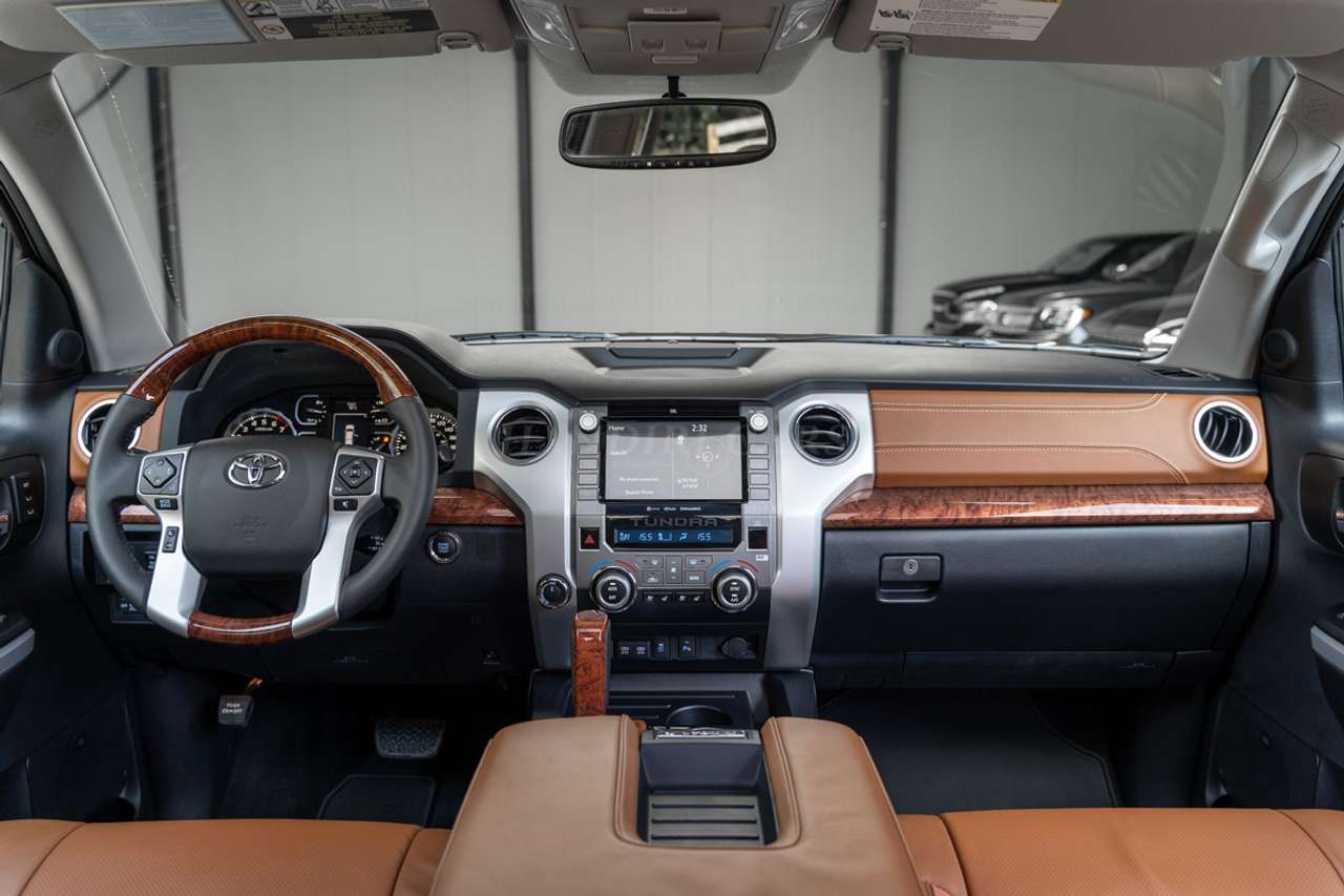 Toyota Tundra 2021 1794 Edition Brown leather upholstery